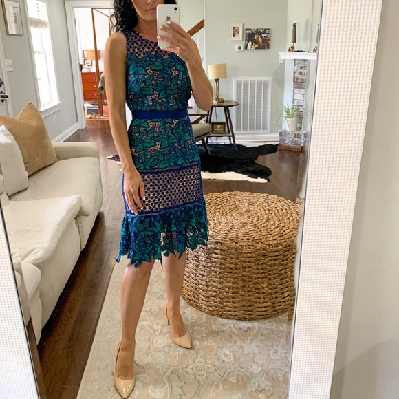 💚NWT Badgley Mischka Deanndra Dress - Picture 2 of 7